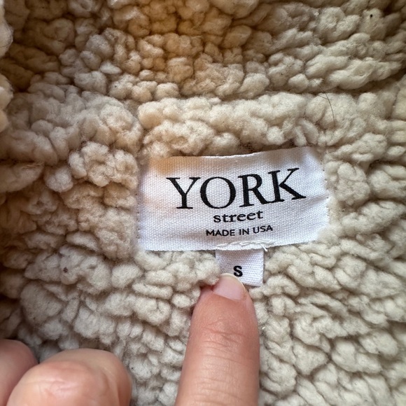 York Street Brown Corduroy Teddy Jacket with Sherpa Lining | Size Small - Picture 6 of 8